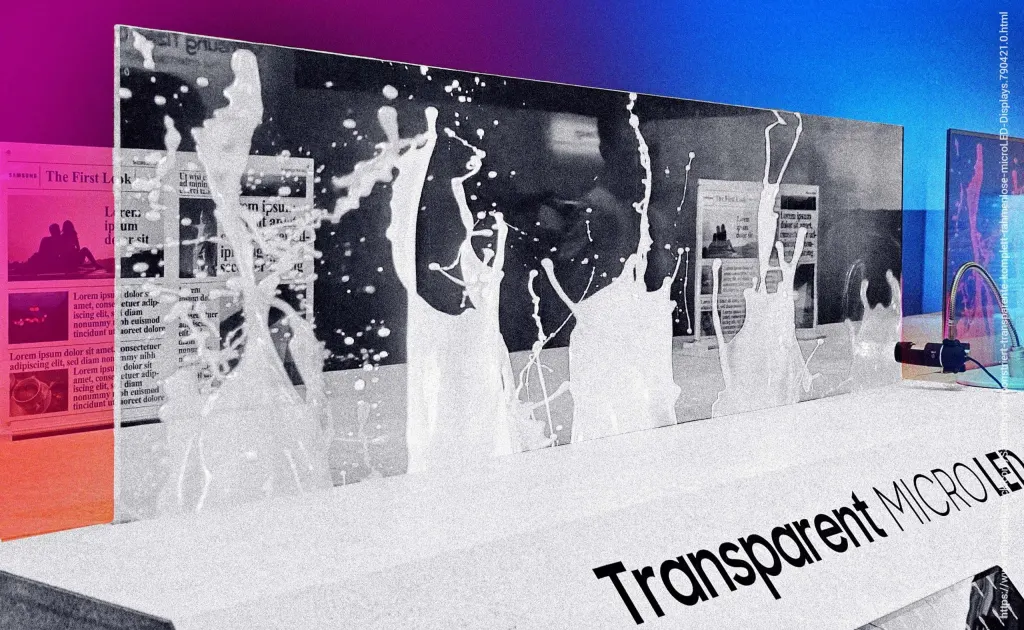 Samsung revela seu primeiro ecrã LED transparente