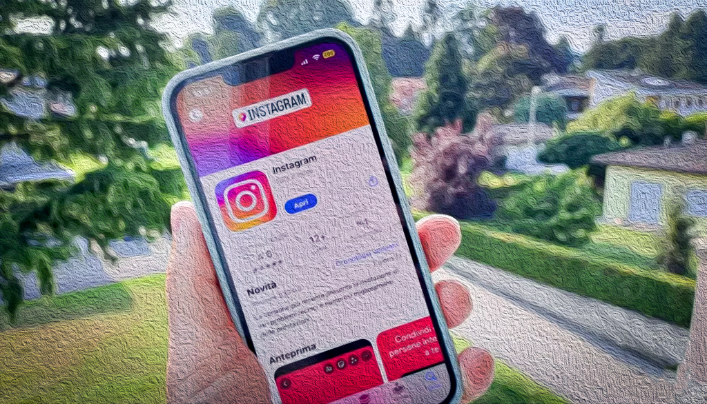 Smartphone no Instagram
