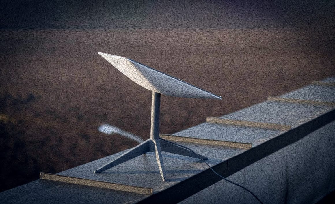 Antena da Starlink para internet