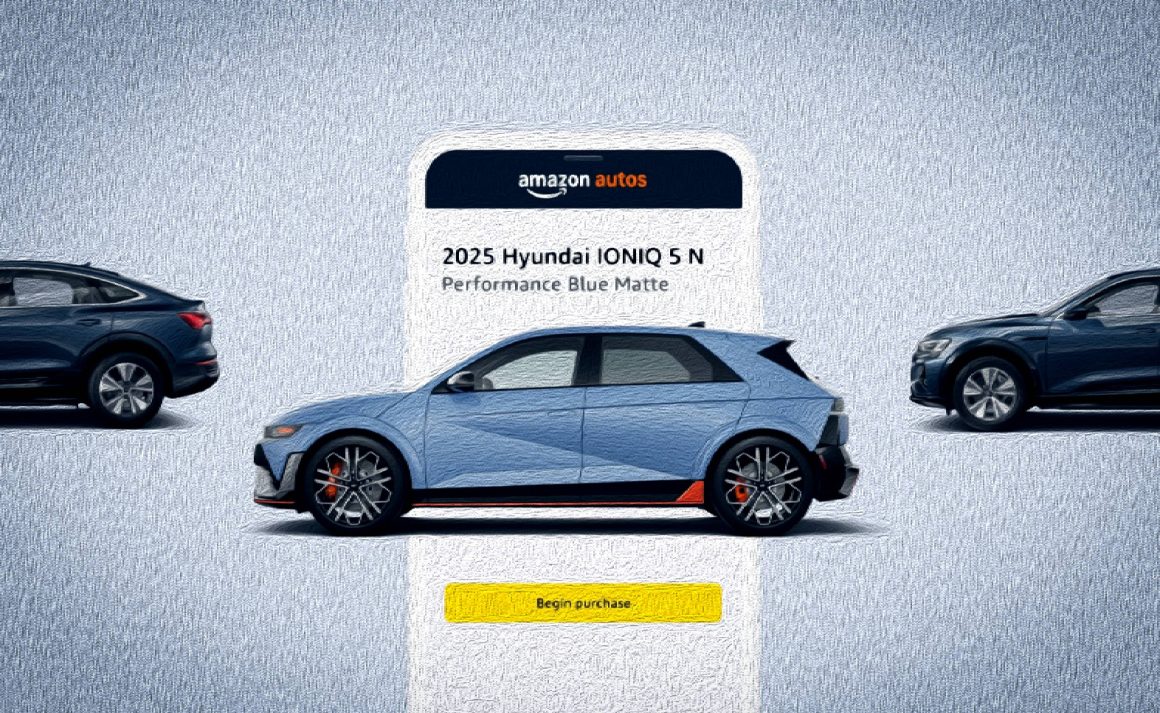 Demonstração da plataforma Amazon Auto para aquisição de carro