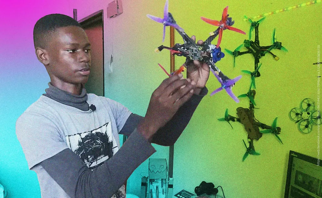 Drone para serviços de entrega é a nova criação de Cleiton Michaque